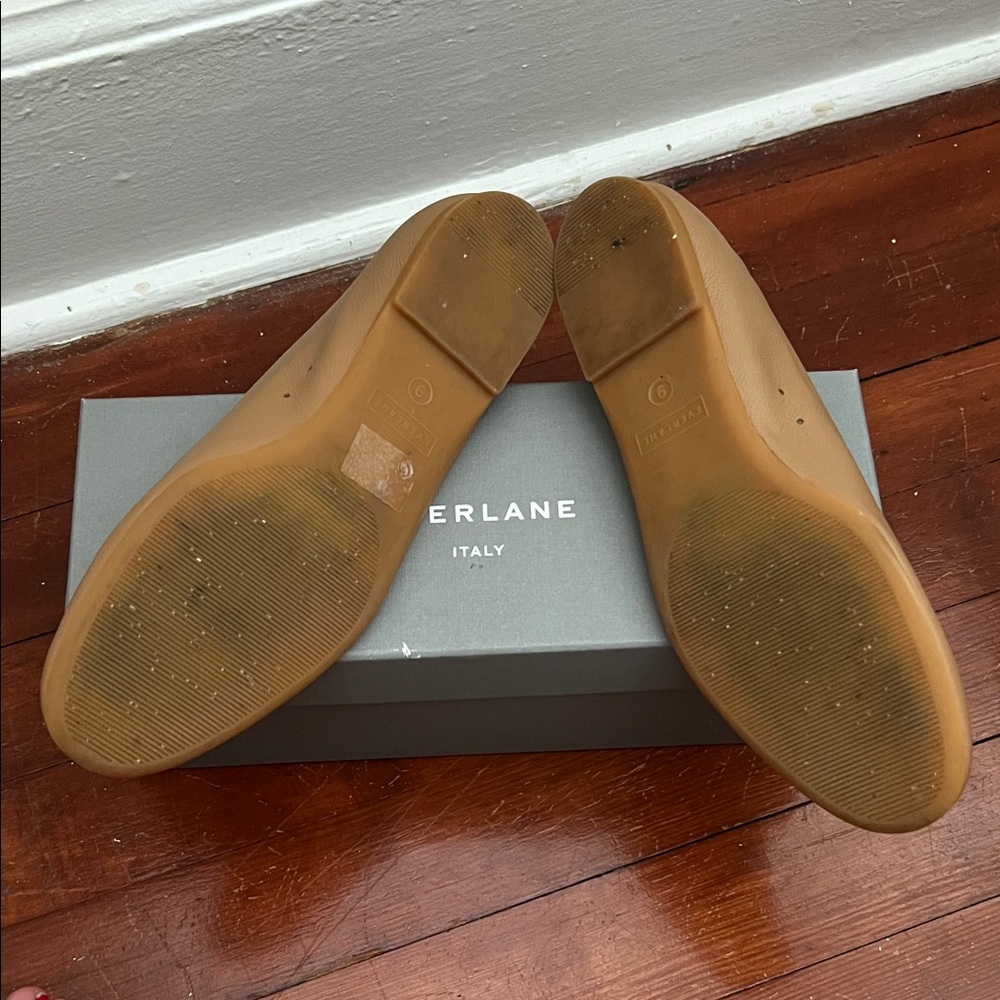 Everlane Brown Leather Women's Flats - Picture 3 of 4